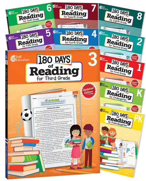 180 Days: Reading 2nd Ed Complete 10-Book Set, Practice, Assess, Diagnose (Paperback)
