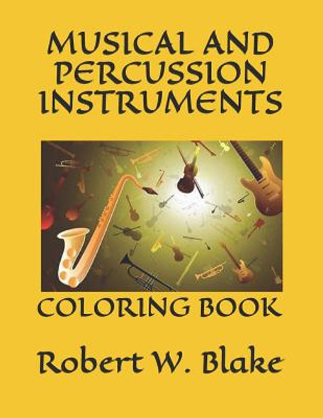Musical and Percussion Instruments: Coloring Book (Paperback)