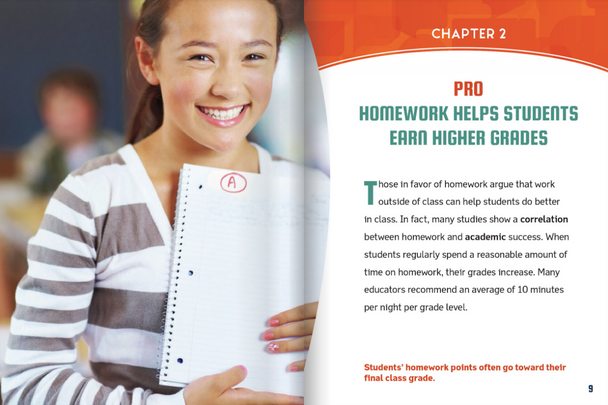 Pros & Cons: The Debate About Homework (Hardcover)