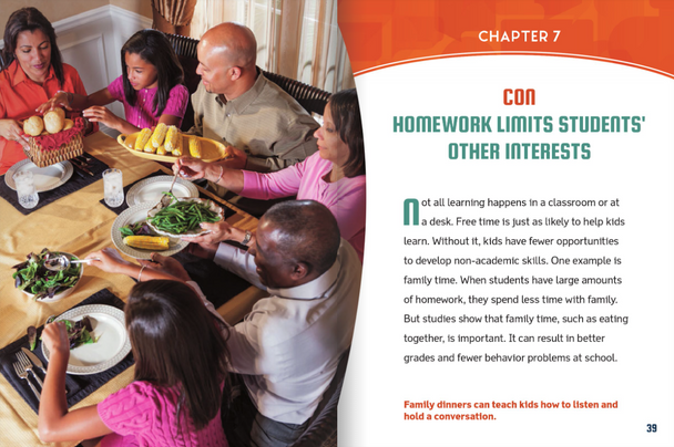 Pros & Cons: The Debate About Homework (Hardcover)