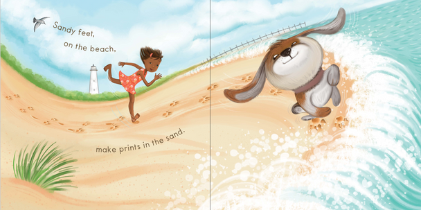 Sandy Feet! Whose Feet? (Hardcover)