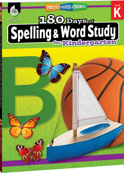 180 Days: Spelling and Word Study for Kindergarten, Practice, Assess, Diagnose (Paperback)