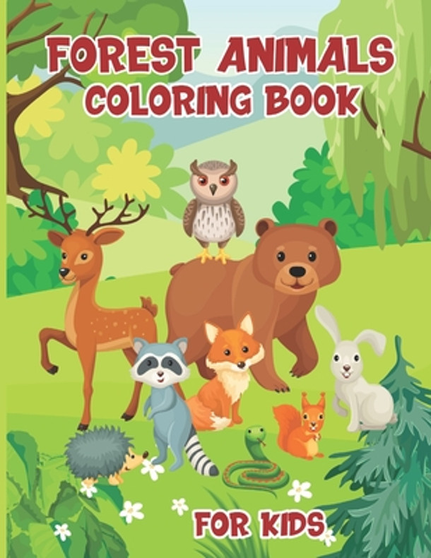 Forest Animals Coloring Book For Kids (Paperback)