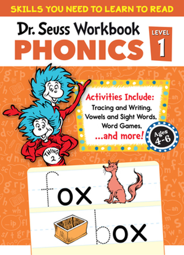 Dr. Seuss Phonics Level 1 Workbook: A Phonics Workbook to Help Kids Ages 4-6 Learn to Read (for Kindergarten and Beyond) (Paperback) Dr. Seuss Phonics Level 1 Workbook: A Phonics Workbook to Help Kids Ages 4-6 Learn to Read (for Kindergarten and Beyond) (Paperback)