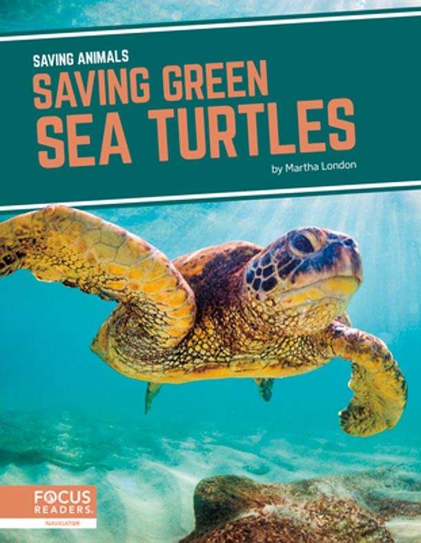 Saving Green Sea Turtles (Library Binding)