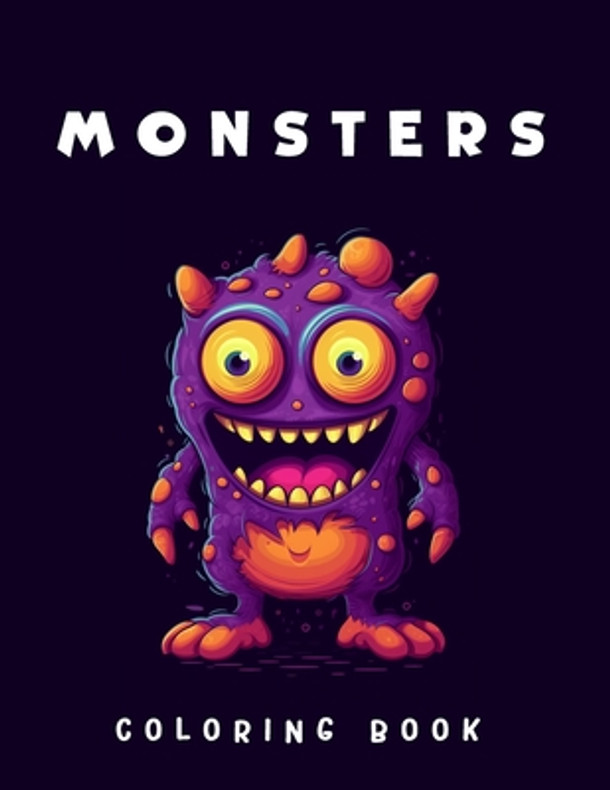 Monsters Coloring Book for kids: Adorable Cute Smily Fantasy Monsters (Paperback)