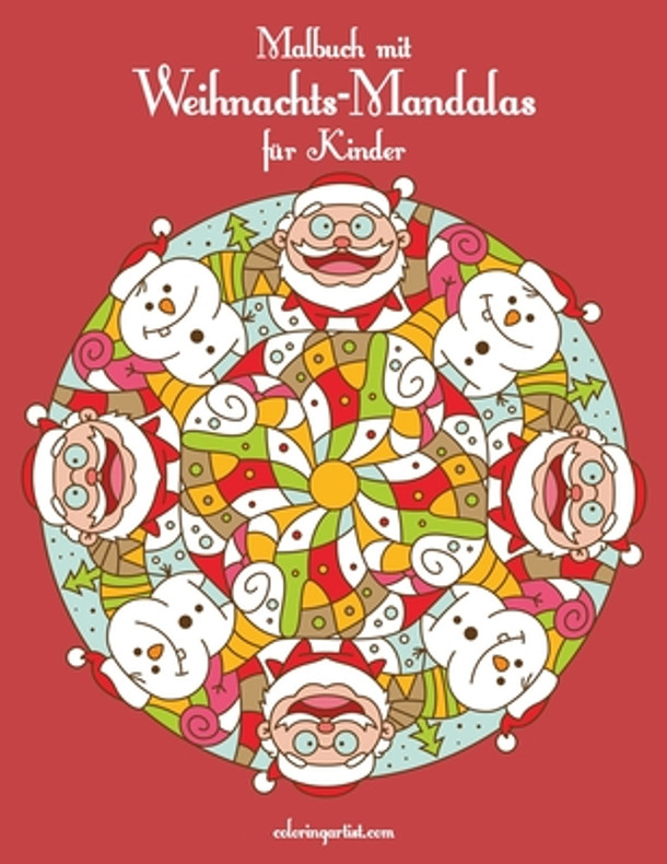 Malbuch mit Weihnachts-Mandalas für Kinder (Paperback)