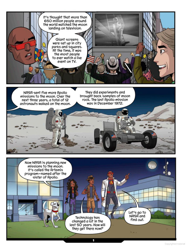 Returning to the Moon: A Max Axiom Super Scientist Adventure (Hardcover)