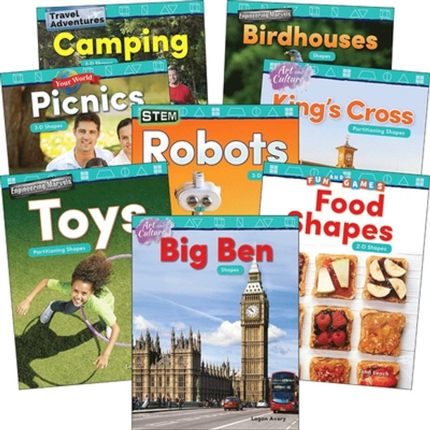 Geometry: Grades K-1 (8-Book Set) (Paperback)