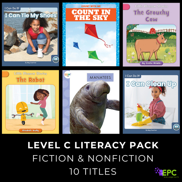 Level C Literacy Fiction/Nonfiction Pack (10 Titles)