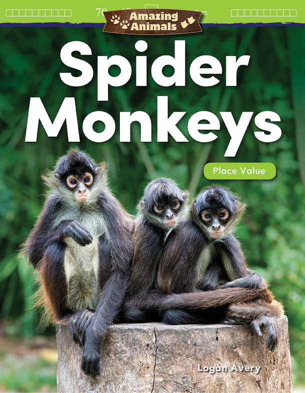 Amazing Animals: Spider Monkeys, Place Value (Paperback)