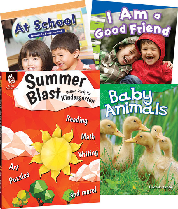 Learn-at-Home Kindergarten 4-Book Set,  (Multi-item Shrinkwrapped)
