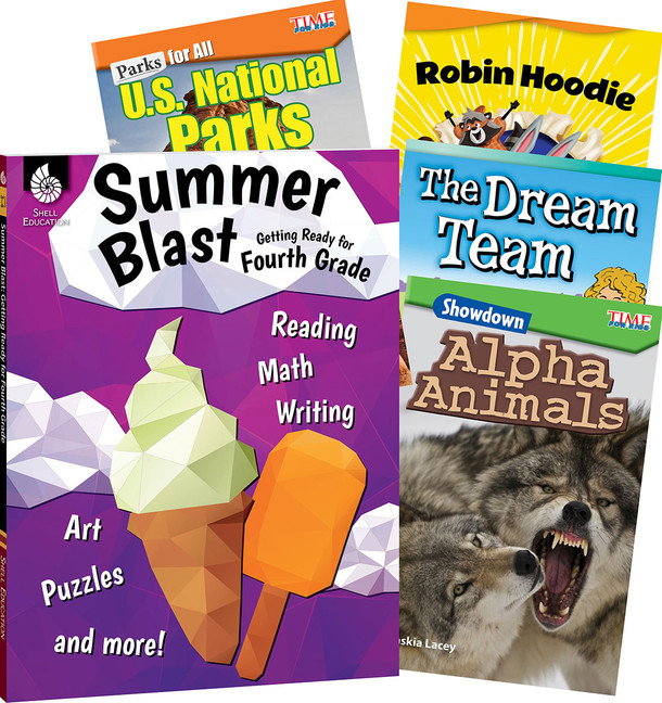Learn-at-Home: Summer Reading Bundle Grade 4: 5-Book Set,  (Paperback)