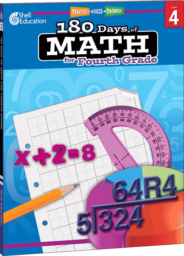180 Days: Math for Fourth Grade, Practice, Assess, Diagnose (Paperback) 180 Days: Math for Fourth Grade, Practice, Assess, Diagnose (Paperback)