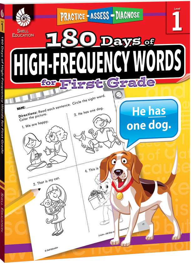 180 Days: High-Frequency Words for First Grade, Practice, Assess, Diagnose (Paperback) 180 Days: High-Frequency Words for First Grade, Practice, Assess, Diagnose (Paperback)