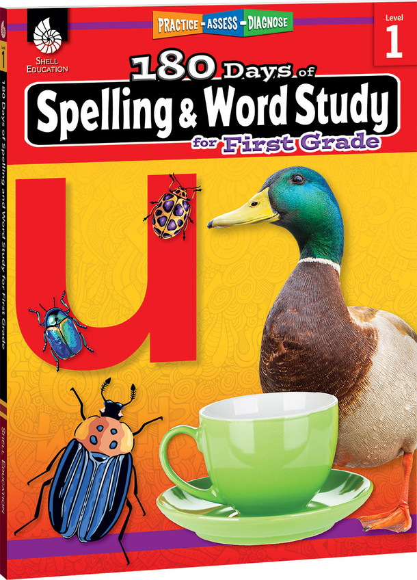 180 Days: Spelling and Word Study for First Grade, Practice, Assess, Diagnose (Paperback)