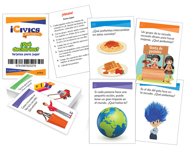 iCivics: ¿Qué decidirías? Game Cards,  (Card Deck)