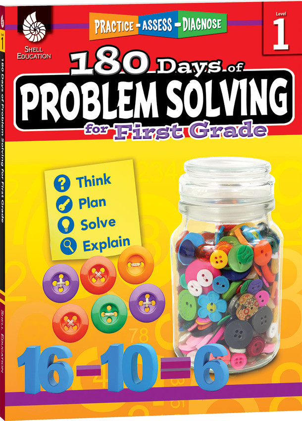 180 Days: Problem Solving for First Grade, Practice, Assess, Diagnose (Paperback) 180 Days: Problem Solving for First Grade, Practice, Assess, Diagnose (Paperback)