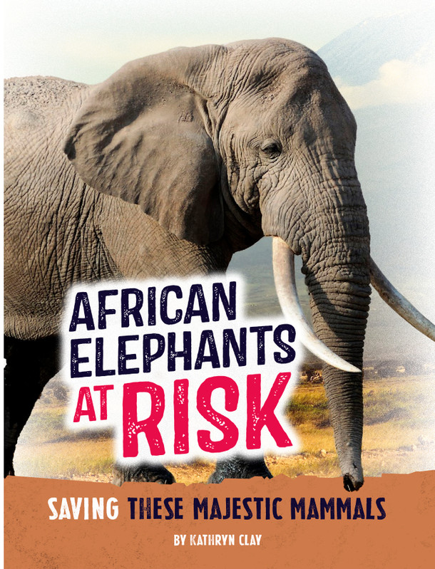 Animals at Risk: African Elephants at Risk (Hardcover)
