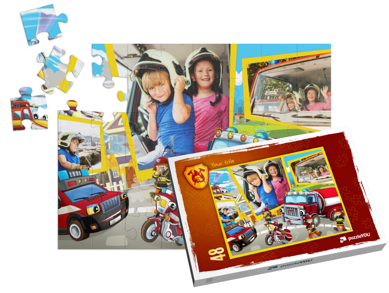 theme-puzzle-fire-brigade-48||pieces-with-box