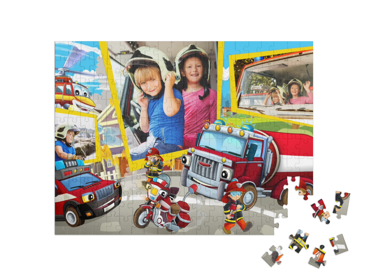 theme-puzzle-fire-brigade-200||pieces