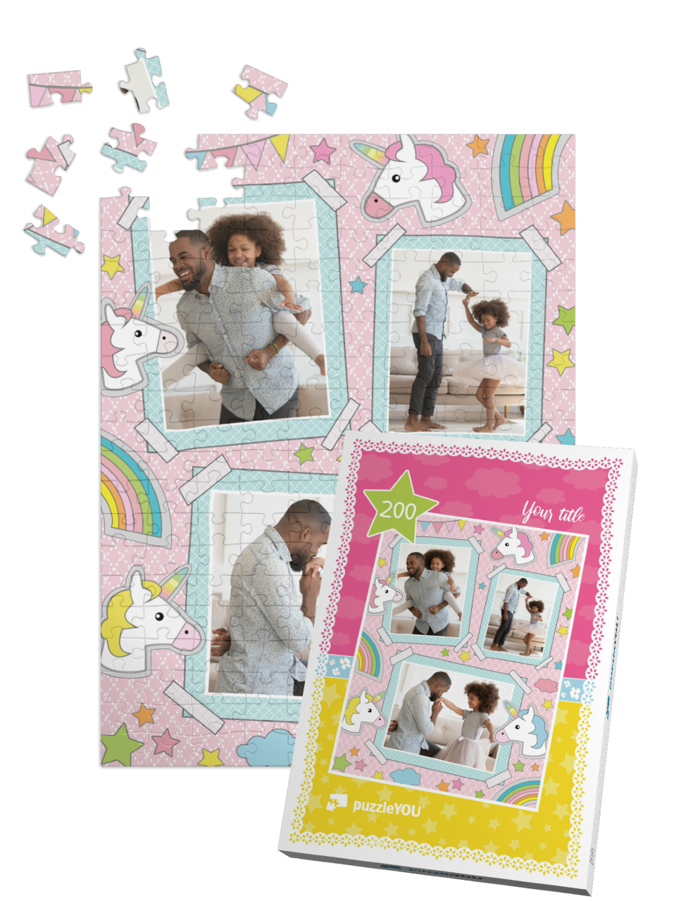 theme-puzzle-unicorn-200||pieces-with-box