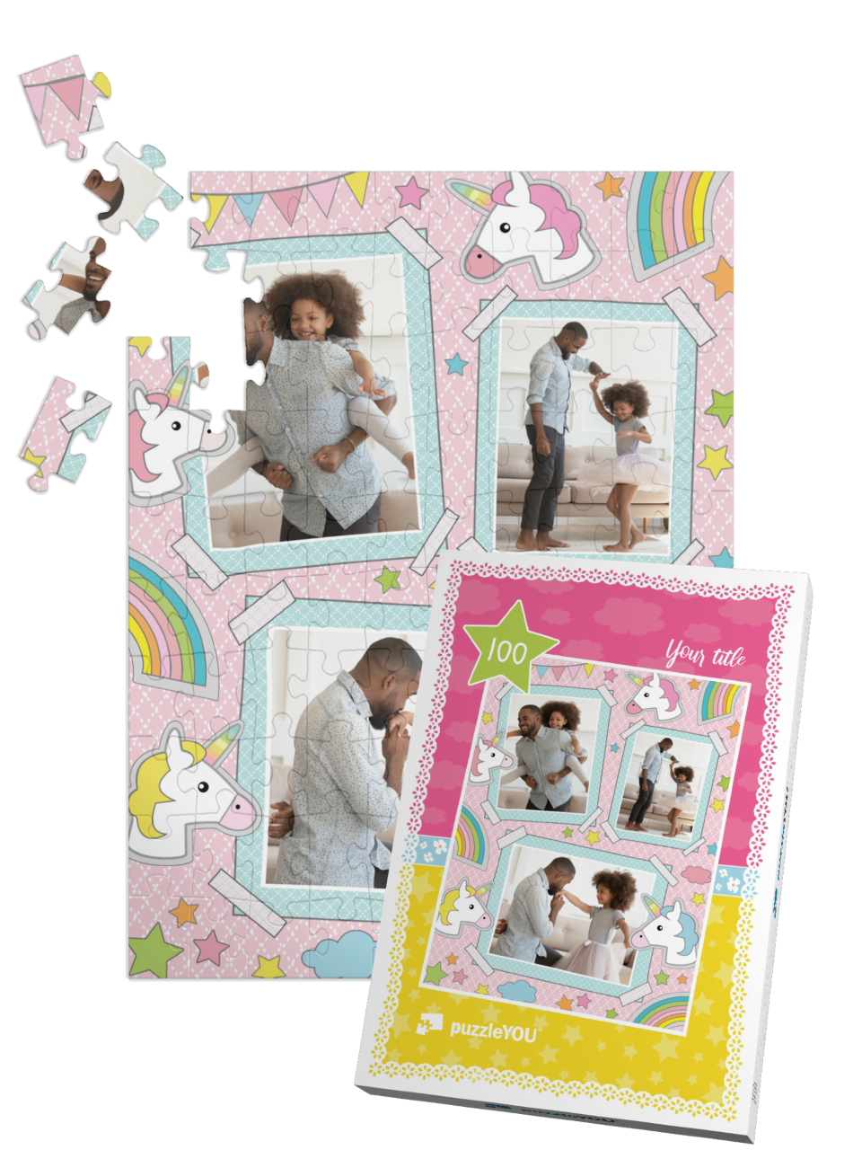 theme-puzzle-unicorn-100||pieces-with-box