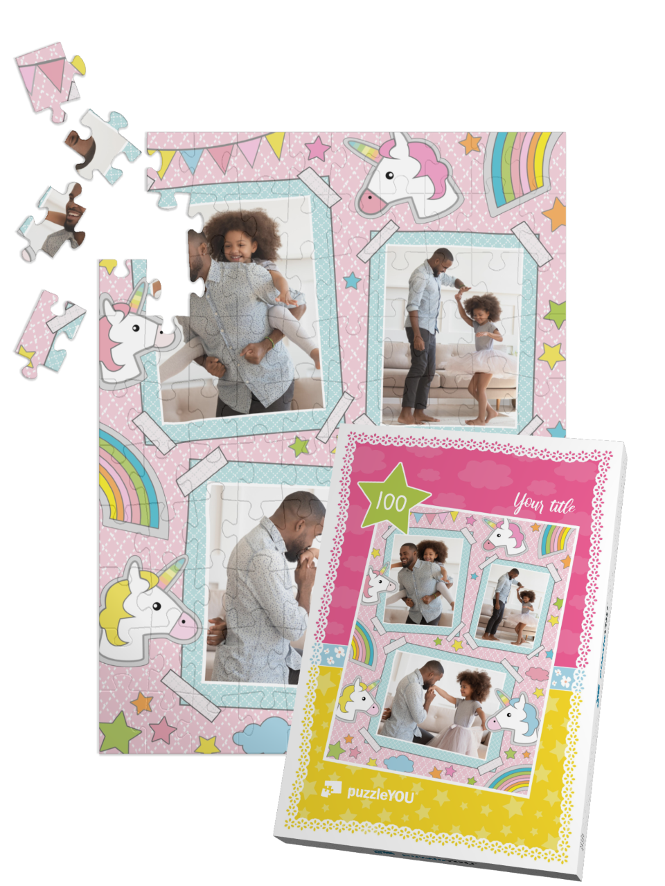 theme-puzzle-unicorn-100||pieces-with-box