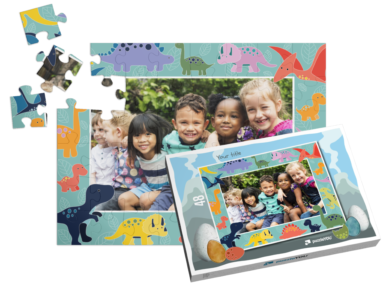 theme-puzzle-dinosaur-48||pieces-with-box