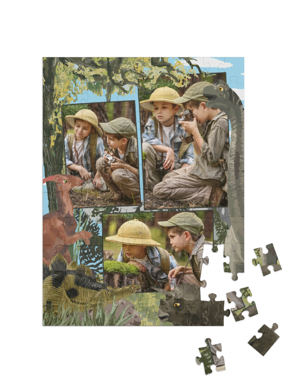 theme-puzzle-dinosaur-100||pieces