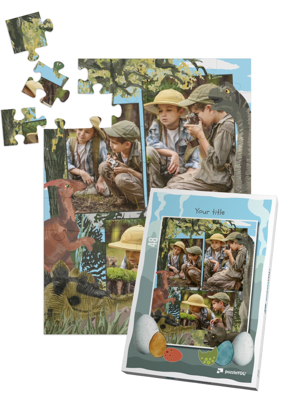 theme-puzzle-dinosaur-48||pieces-with-box