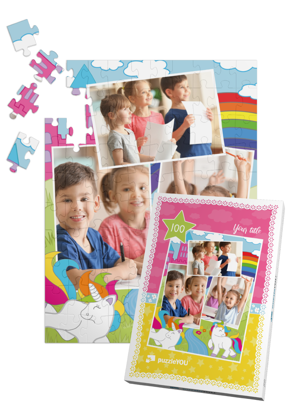 theme-puzzle-unicorn-100||pieces-with-box