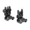 Low Profile Front and Rear Steel Flip Sights Set
