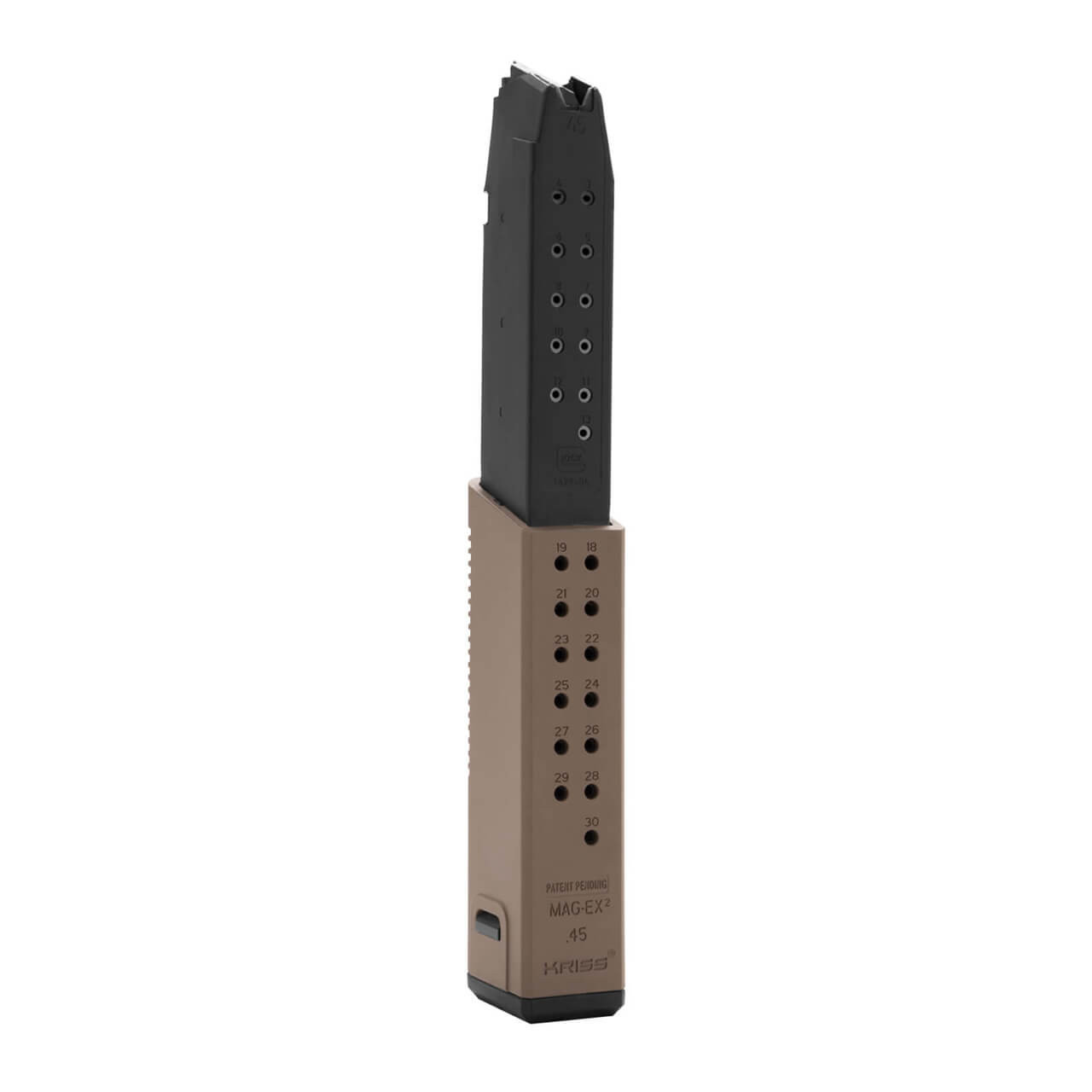 MagEx2 Extension Kit FDE for Glock Magazine