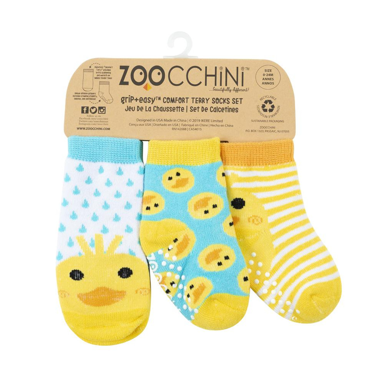 Zoocchini Baby Sock Set Ducky