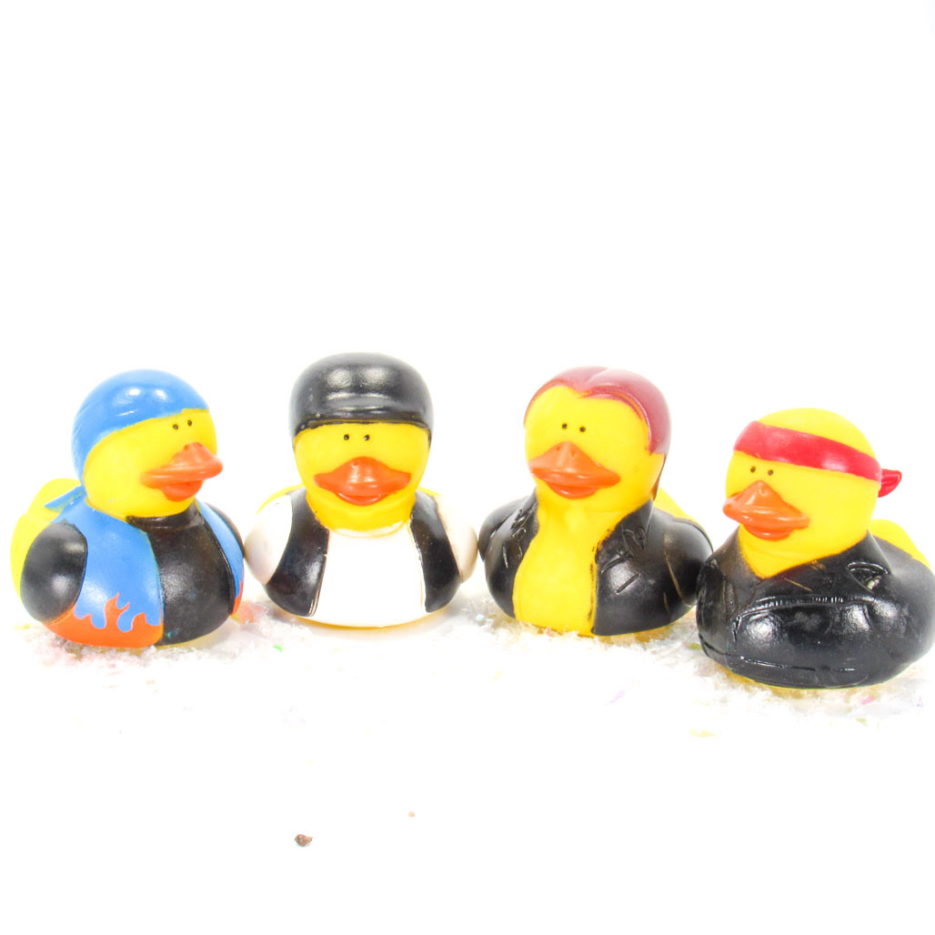 Motorcycle Biker Small Rubber Duck Gift Bundle | Ducks in the Window