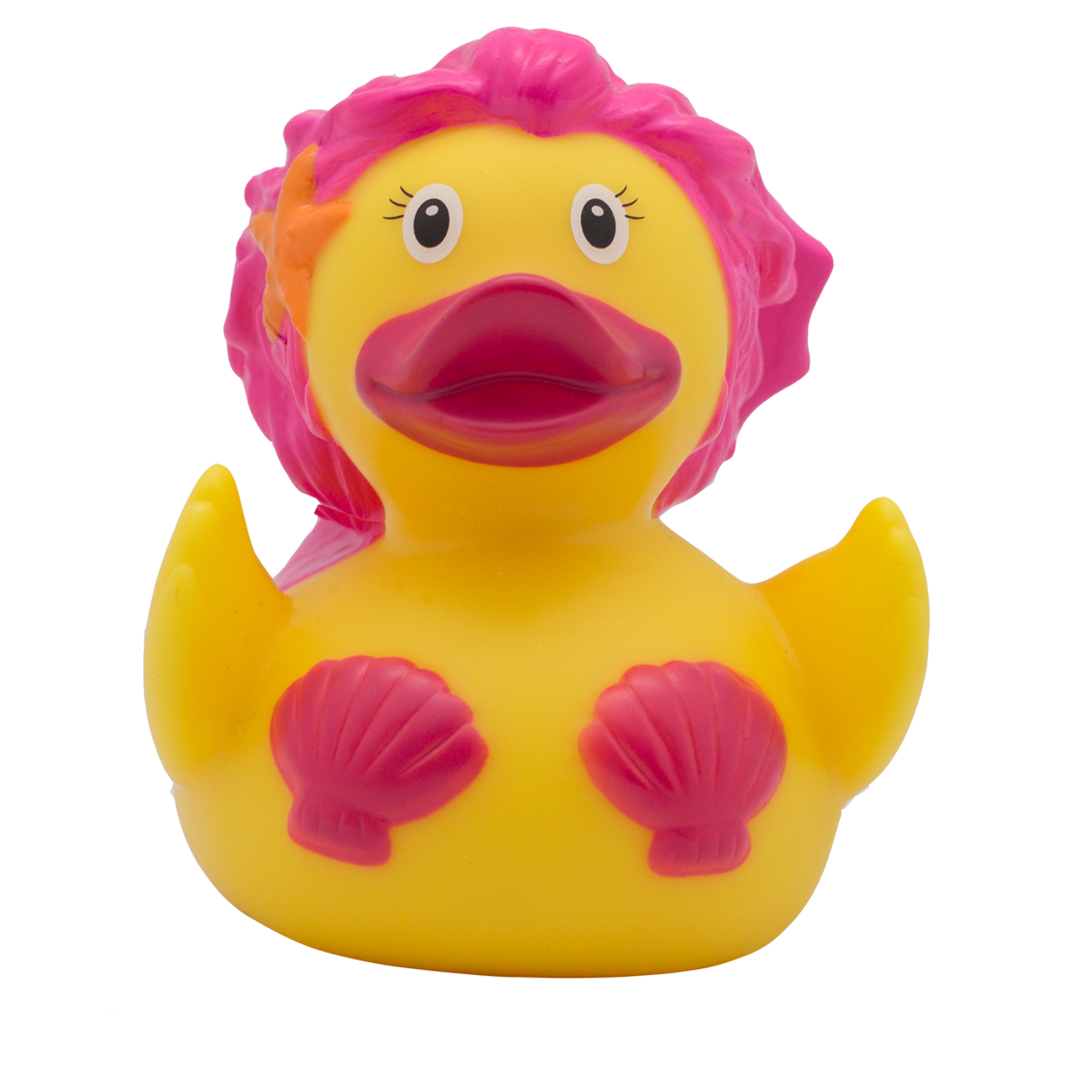 Mermaid Pink Rubber Duck Bath Toy by LiLaLu | Ducks in the Window mermaid-pink-rubber-duck-bath-toy-by-lilalu-ducks-in-the-window
