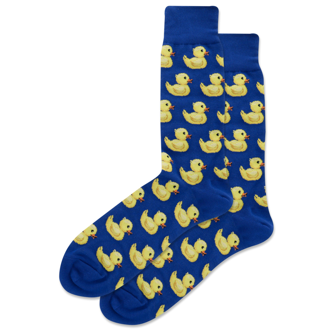 Patterned Purple Socks: Rubber Duck