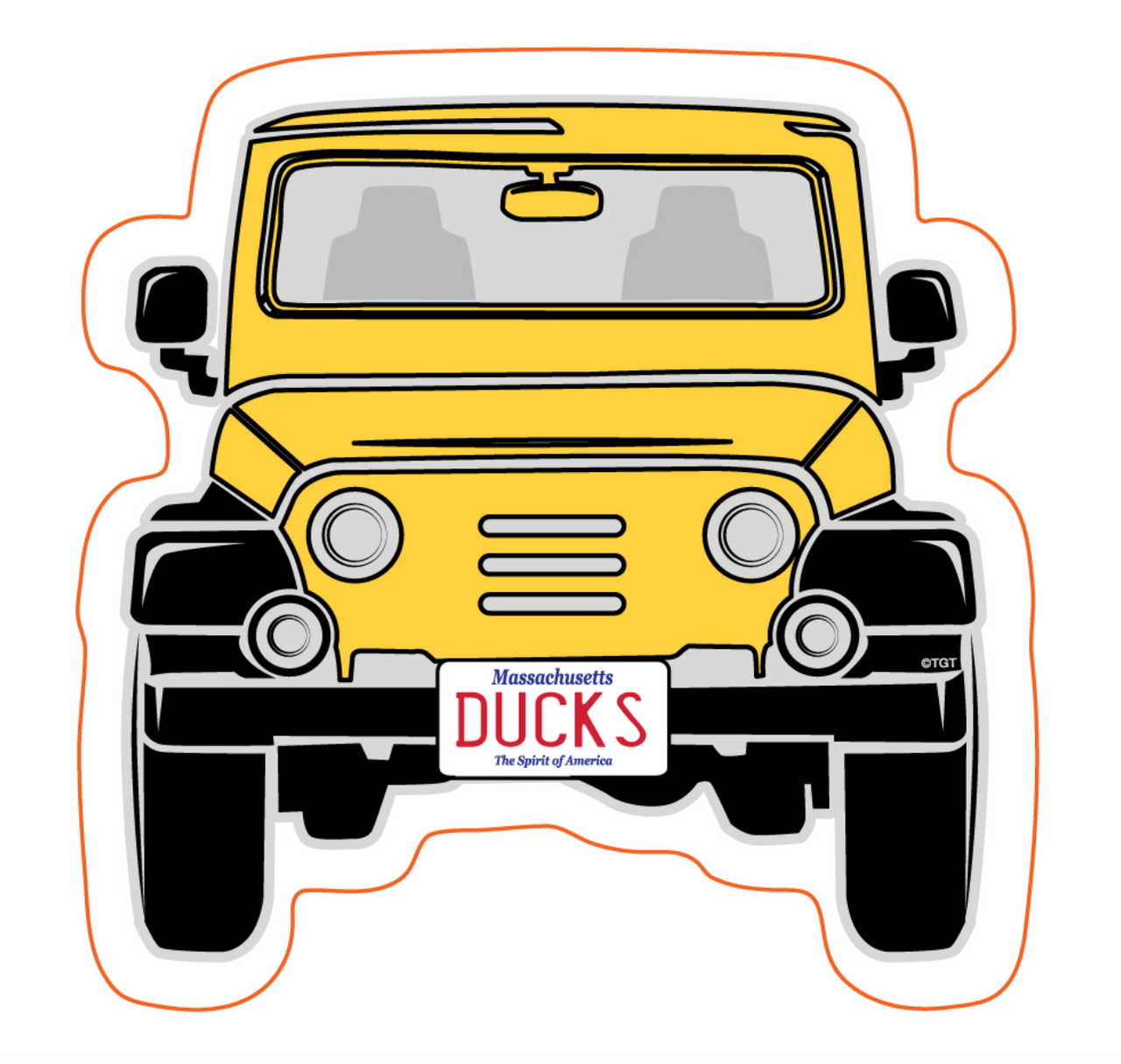 The Warning Stickers: Do not Duck my Jeep!' Sticker