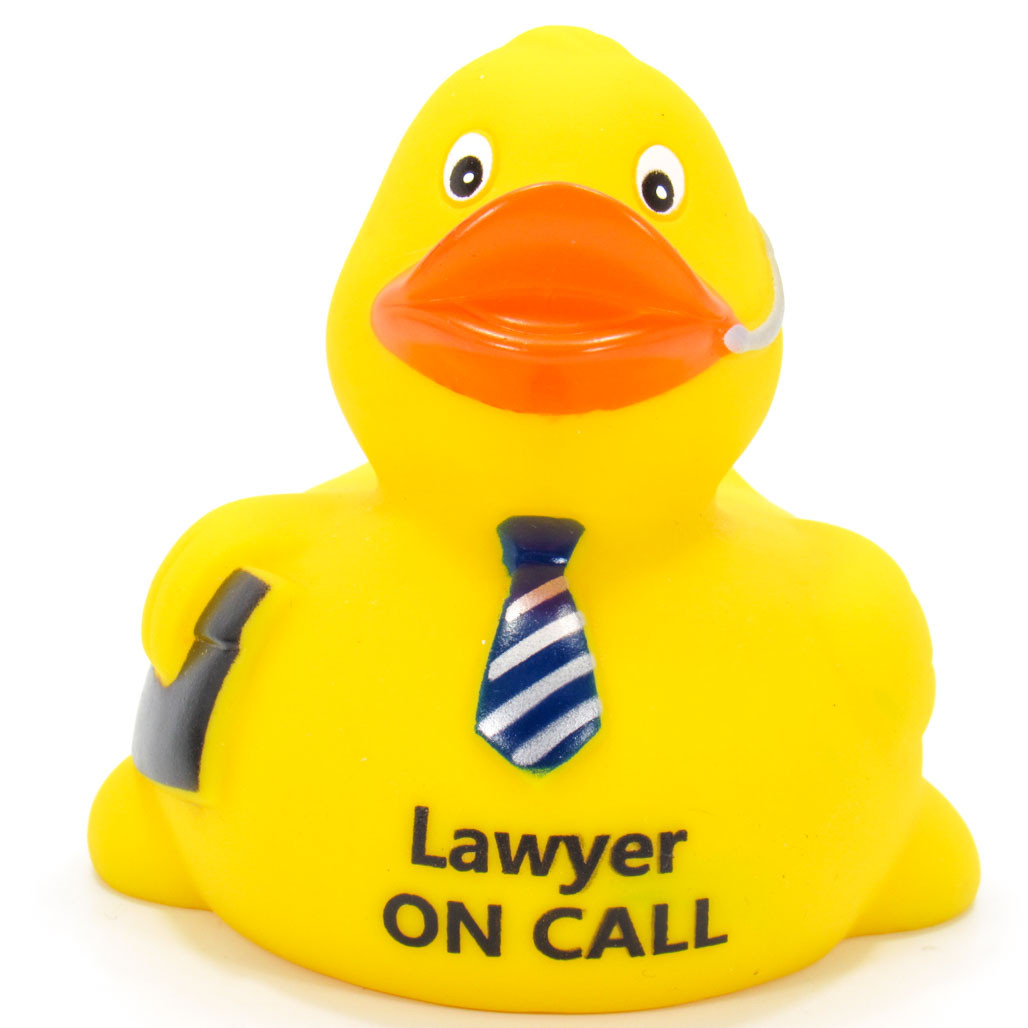 lawyer rubber duck
