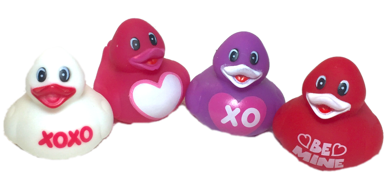 valentine rubber ducks