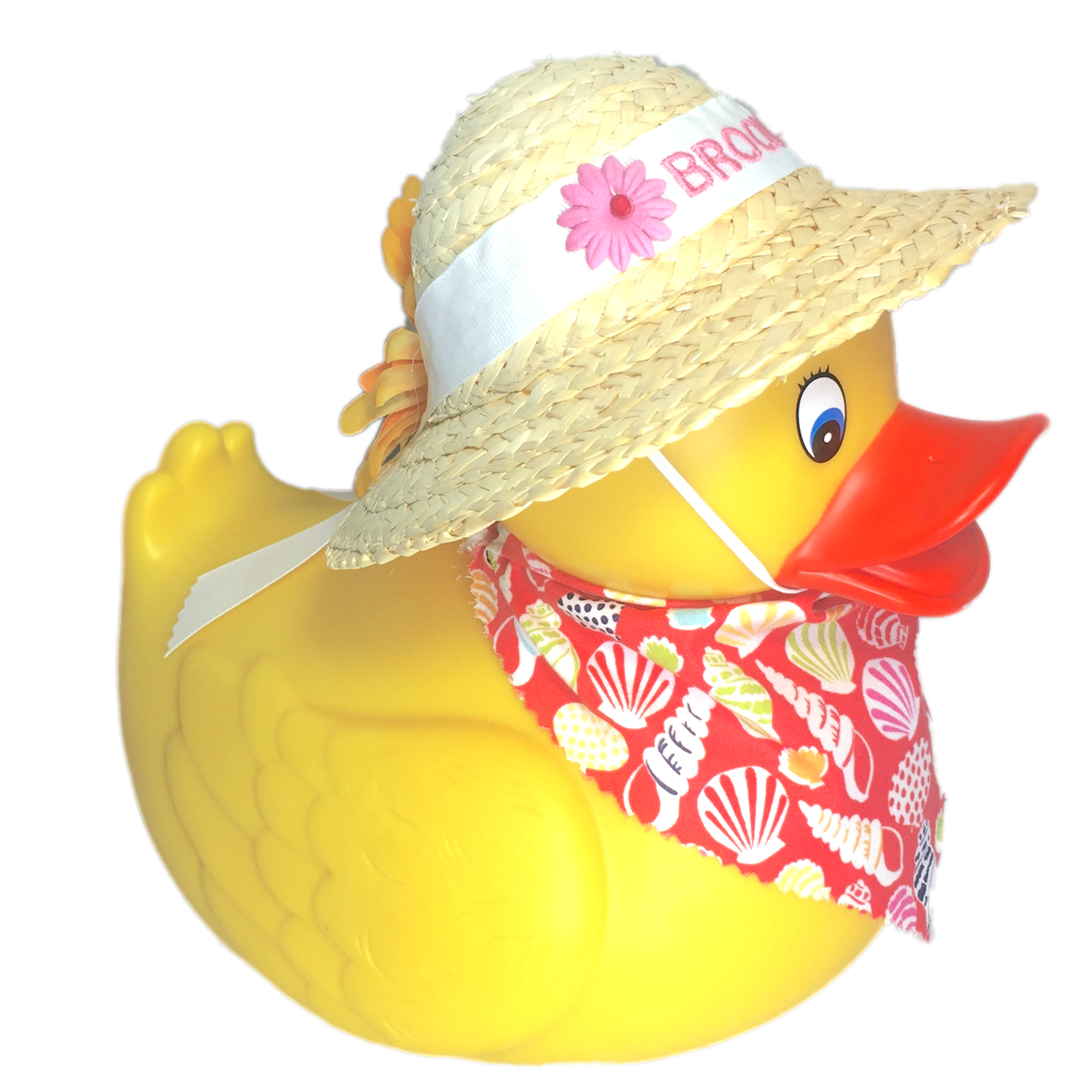 Nantucket Straw Bonnet and Scarf Rubber Duck Online