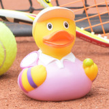 Tennis Player Girl Rubber Duck by LILALU bath toy | Ducks in the Window