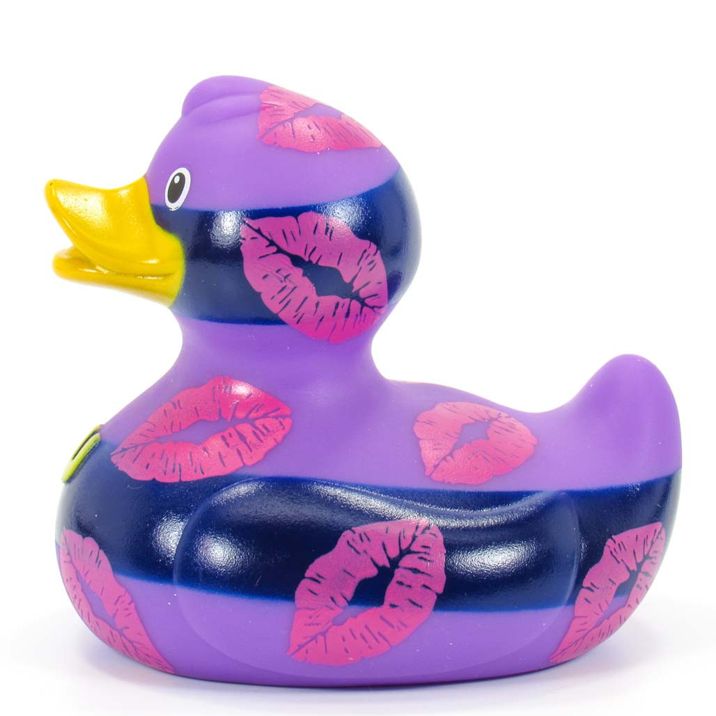 Mwah Mwah (kissing lips) Rubber Duck by Bud Ducks| Ducks in the Window®