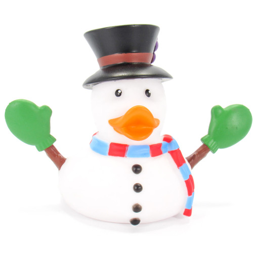 Snowman Frosty Christmas Holidays Rubber Duck by Wild Republic | Ducks in the Window®