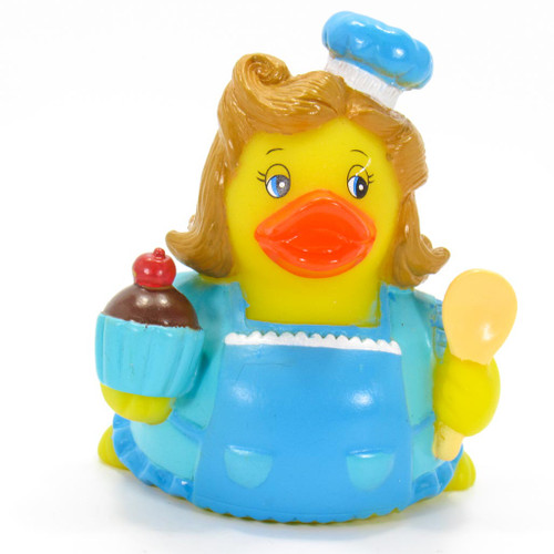 Baker Blue , Cup Cake, Rubber Duck by Ad Line | Ducks in the Window®