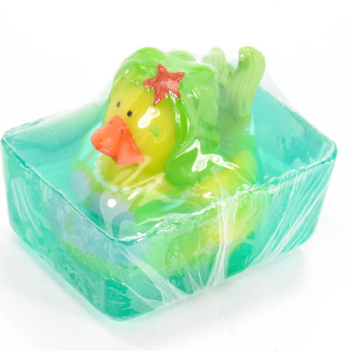 Mermaid (Aqua) Rubber Duck All Natural Soap by Heartland Fragrance | Ducks in the Window