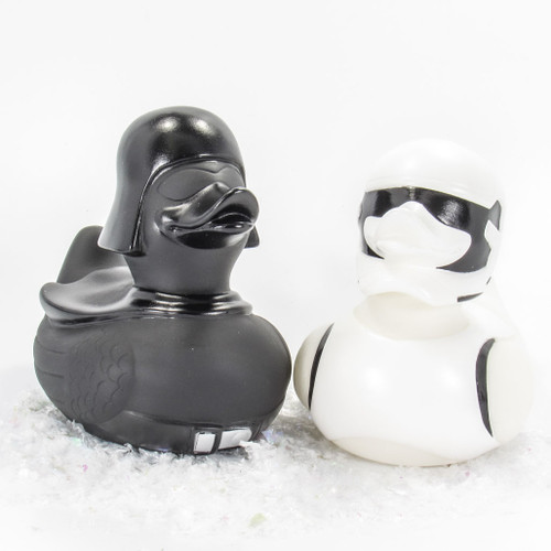 Space Warriors Darth Fader and Space Trooper Star Wars Rubber Duck Combo by Ducks in the Window