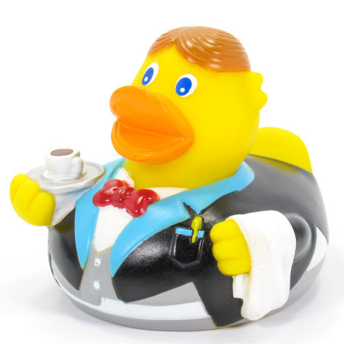 Waiter (Butler) Rubber Duck by Schnabels | Ducks in the Window®