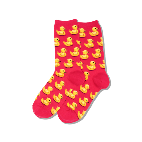 Rubber Duck Socks Pink